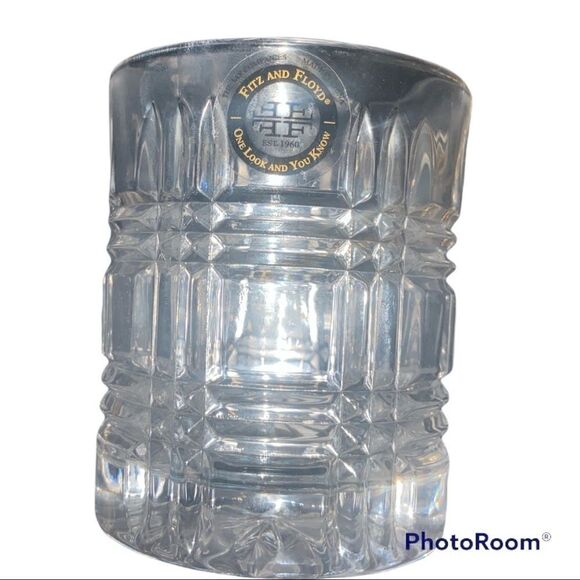 Fitz and Floyd Portland Old Fashion Glasses Set of 2 - Picture 5 of 11